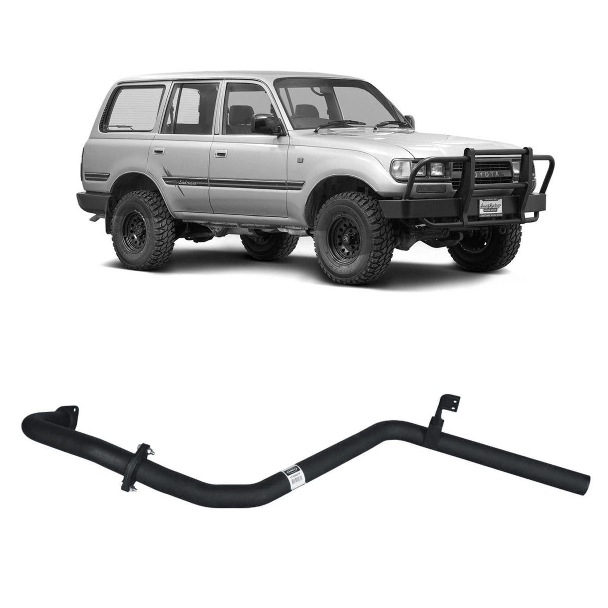 REDBACK - REDBACK - Toyota Landcruiser 80 Series (1990 - 1998) Wagon 4.2L 1HZ & 4.5L FZ Performance Tailpipe Assembly