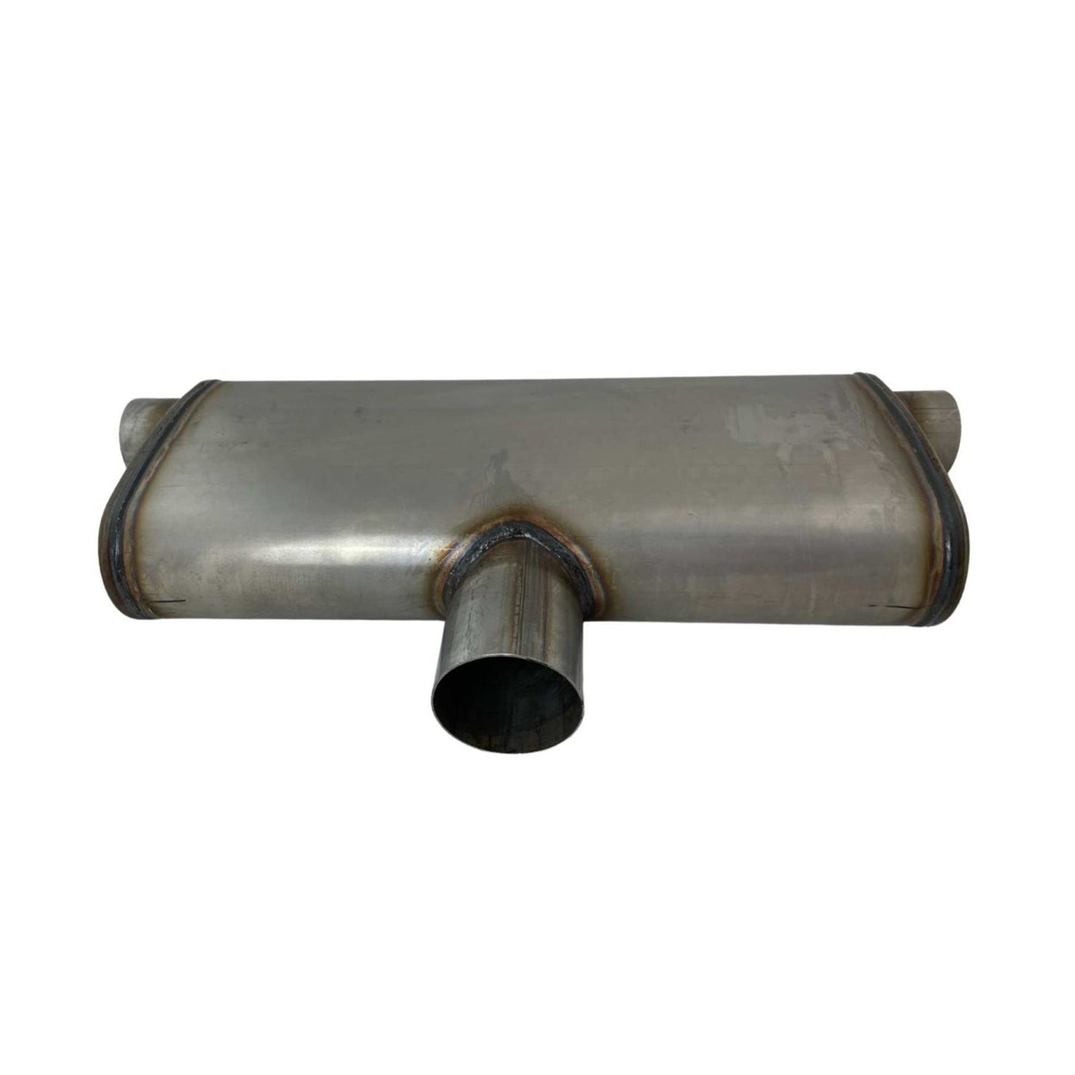REDBACK | 2.5" In / Twin 2.5" Out East-West Performance Muffler 9"x4" Oval 20" Long | STR7750-409-CT20
