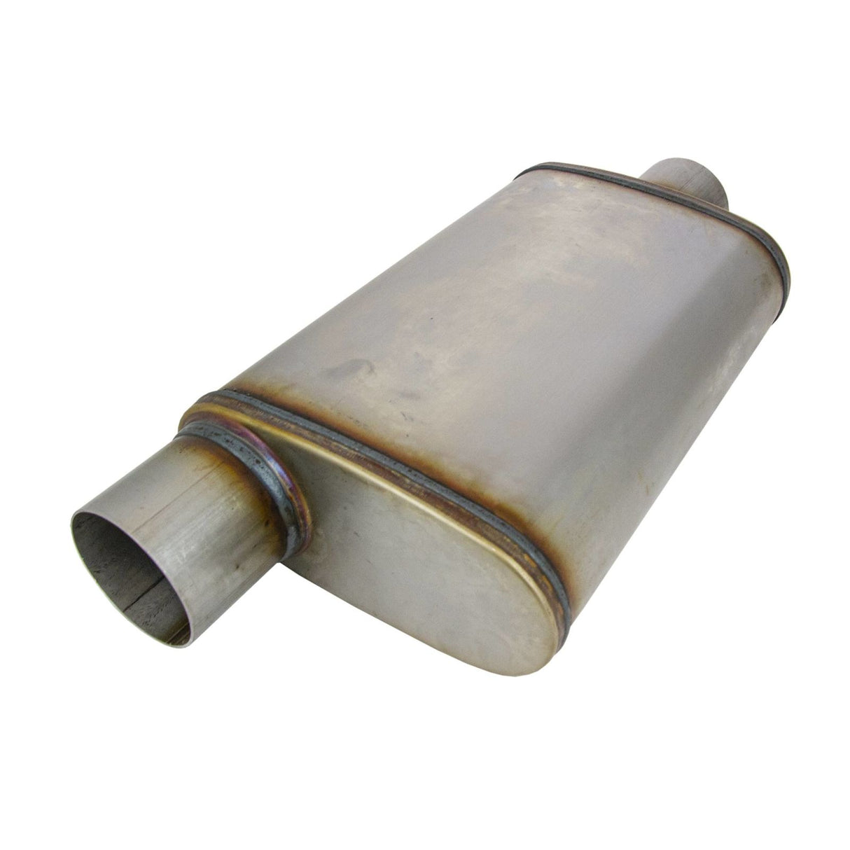 Redback - 3" Megaflow Universal Muffler Offset/Centre 14"x9"x4" Oval 409 Stainless