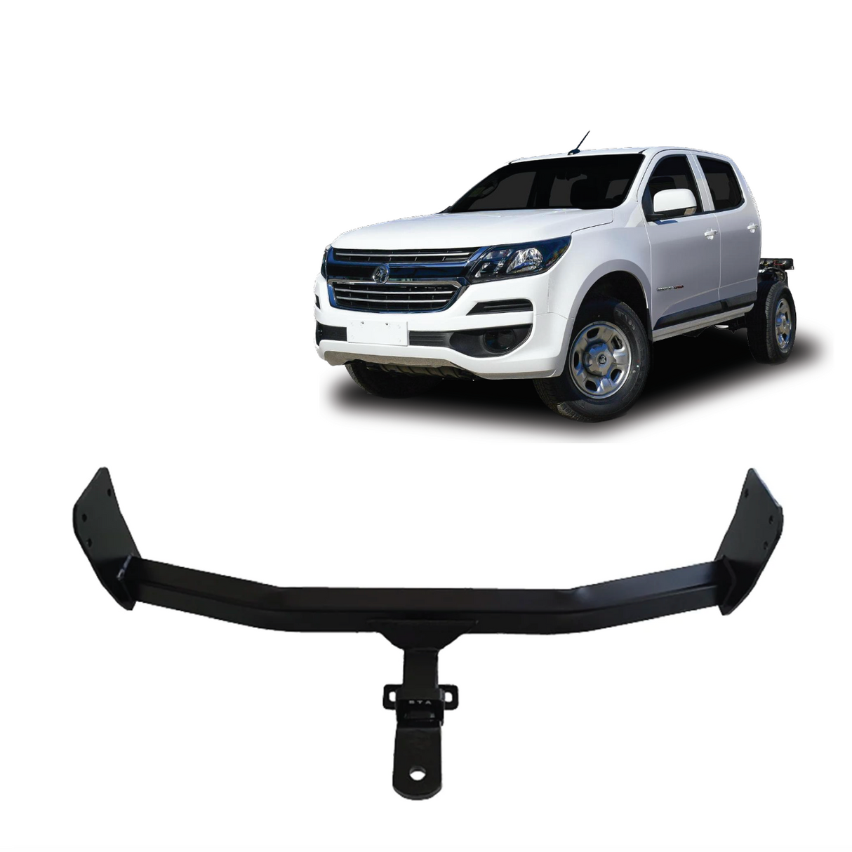 BTA Holden Colorado (06/2012 – On) Heavy Duty Towbar 3500/350kg Capacity Ute with Tray No Bumper Pro Series Powder Coat