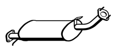 Standard Replacement - Ford Maverick/Nissan Patrol SWB Muffler (BM4279) (Berklee)