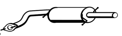 Standard Replacement - Daewoo Lanos Sedan 1.5lt 1.6lt Rear Muffler (7/97-3/03) (BM4682) (Berklee)