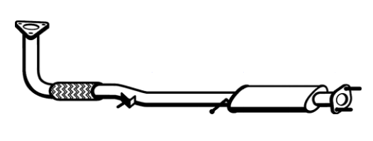 Standard Replacement - Daihatsu Applause Sedan Manual A101 1.6lt Engine Pipe (10/89-9/97) (BE4465) (Berklee)