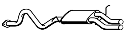 Standard Replacement - Ford Fairlane NF NL / LTD DF DL 5.0lt V8 Sedan Tail Pipe (3/95-3/99) (BT4678) (Berklee)