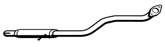 Standard Replacement - Daihatsu Charade Hatchback 1.3lt Intermediate Pipe (3/93-10/97) (BI4479) (Berklee)