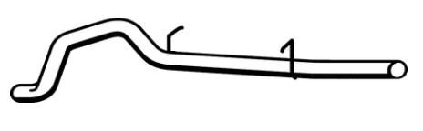 Standard Replacement - Ford Falcon AU 4.0lt Ute Tail Pipe (9/98-9/04) (BT4768) (Berklee)