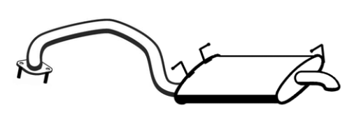 Standard Replacement - Ford Falcon BA BF FG 4.0lt SEDAN Rear Muffler (01/02-12/14) (BM4827) (Berklee)