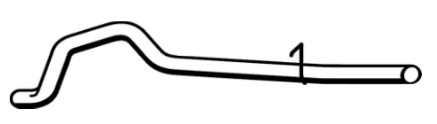 Standard Replacement - Ford Falcon XH 4.0lt Panel Van Ute Tail Pipe (3/96-5/99) (BT4468) (Berklee)