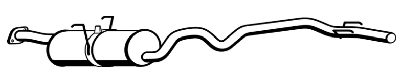 Standard Replacement - Toyota Hiace RZH103 2.4lt SWB VAN Muffler (8/89-8/98) (BM4437) (Berklee)