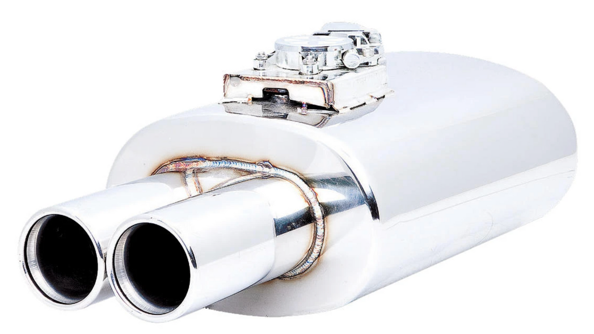 XFORCE - 2.5" Inch Inlet Twin Tip Oval Varex Muffler
