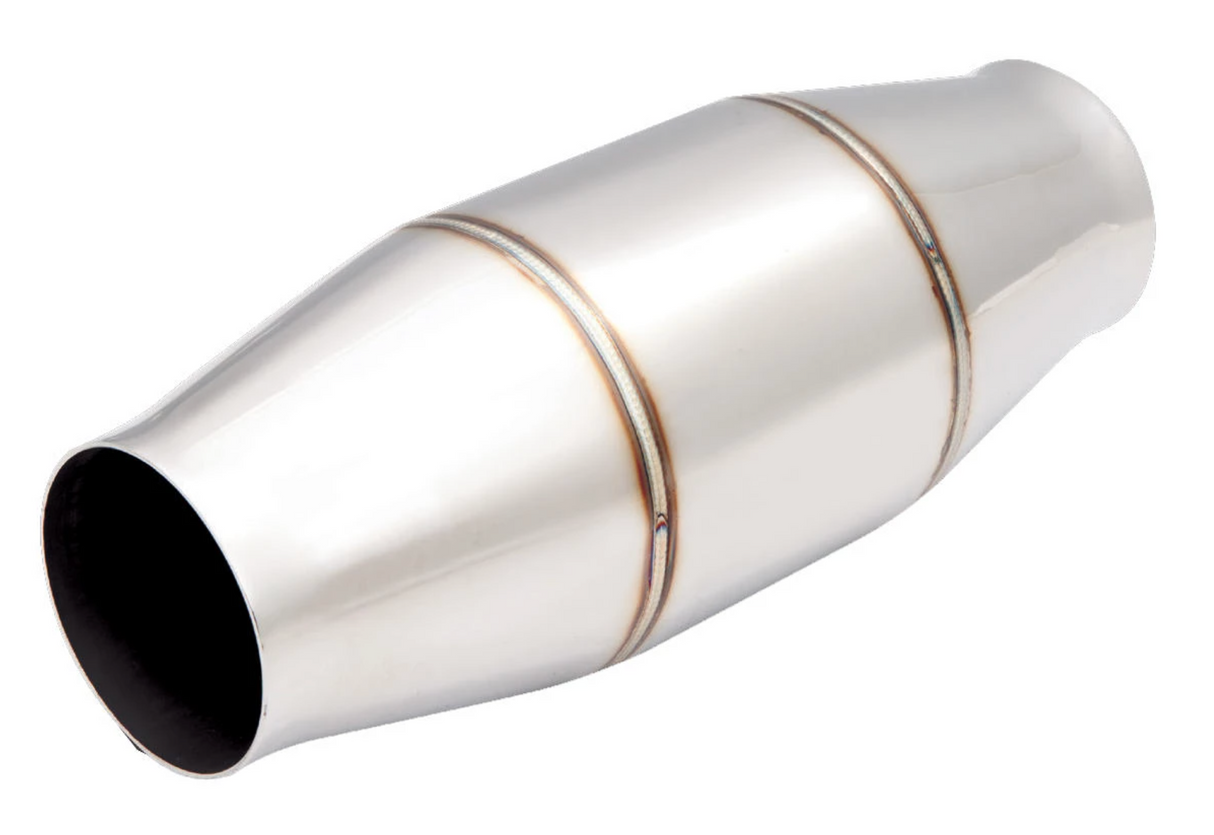 XFORCE - 2.5" Inch Round Metallic Hi-Flow Racing Catalytic Converter (100 Cell)