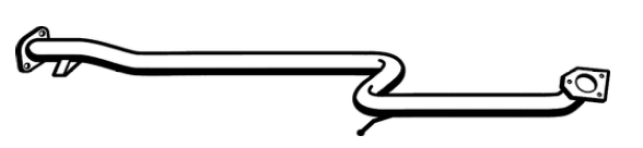 Standard Replacement - Mitsubishi LANCER CA-CC 1.5LT 1.6LT Sedan & Hatch Intermediate Pipe (10/88-12/95) (BI4373) (Berklee)