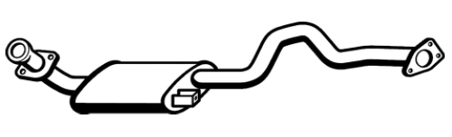 Standard Replacement - Mitsubishi Pajero NH NJ NK V6 3.0 6G72 SWB 4WD (4/91-8/97) Muffler (BM4656) (Berklee)