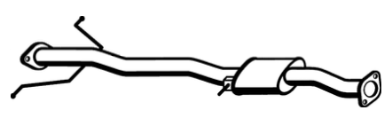 Standard Replacement - Ford LASER KC-KE/METEOR GC/MAZDA 323 Muffler (BM4108) (Berklee)