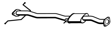 Standard Replacement - Ford LASER KE/METEOR GC/Mazda 323 Muffler (BM4111) (Berklee)