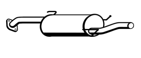 Standard Replacement - Ford LASER KF-KH 5DR/Mazda 323 Muffler (BM4360) (Berklee)