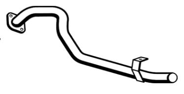 Standard Replacement - Ford Maverick 6cyl (11/87 - 3/94), Nissan Patrol Y60 GQ 6cyl (11/87 - 10/94) Tail Pipe (BT4280) (Berklee)