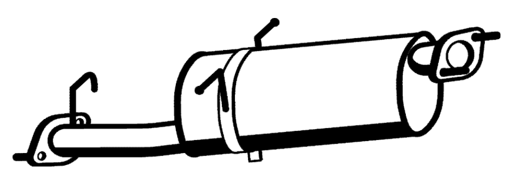 Standard Replacement - Ford Spectron 2000/Mazda E1800 Muffler (BM4378) (Berklee)