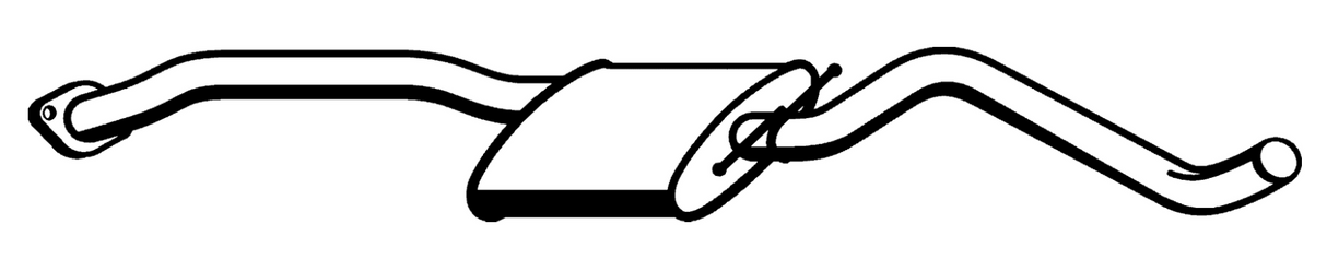 Standard Replacement - Holden Commodore VP-VR 6 CYL SED. IRS 9/91-3/95 Muffler (BM4583) (Berklee)