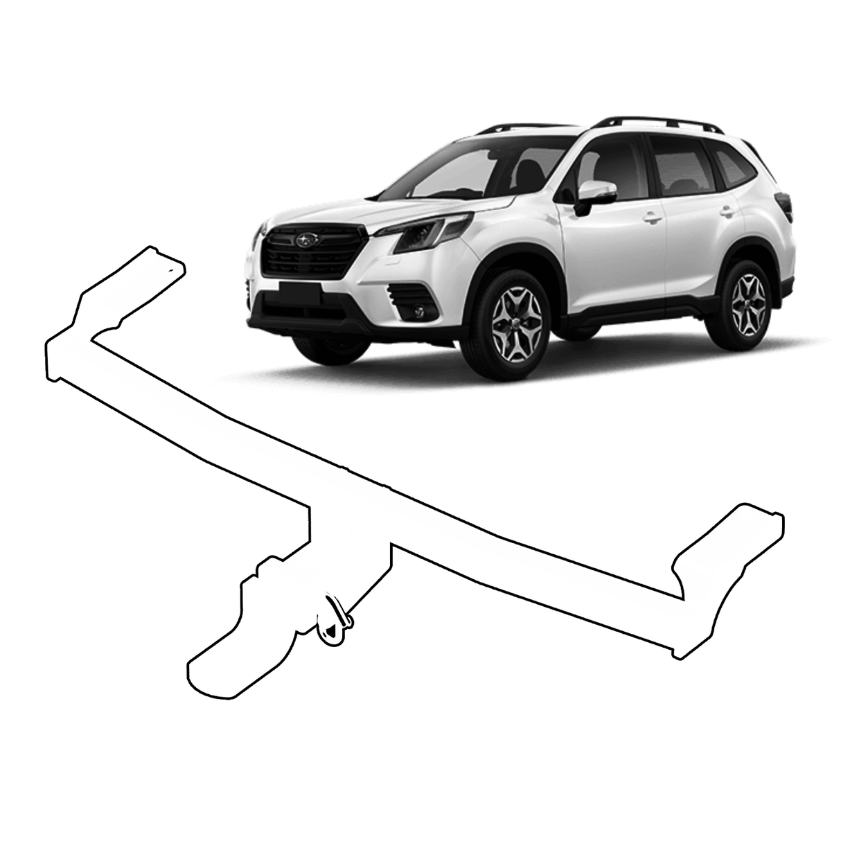 BTA Subaru Forester Series 5 (07/2018 – On) Heavy Duty Towbar 1800/180kg Capacity