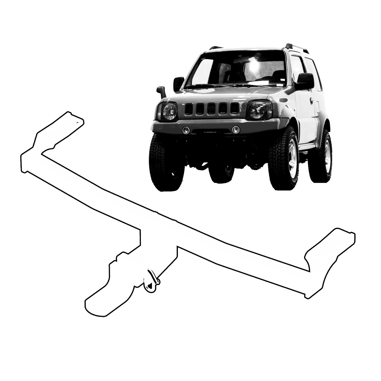 BTA Suzuki Sierra (04/1996 – 12/2000) Short Wheel Base/Coil Springs Light Duty Towbar 600/60kg Capacity