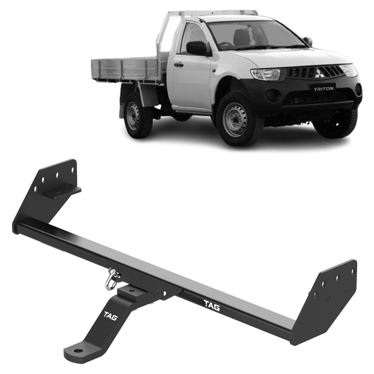 TAG | Standard Duty Towbar & Direct Fit Wiring Kit | Mitsubishi Triton ML MN 2006–2015 | T2C043-K201