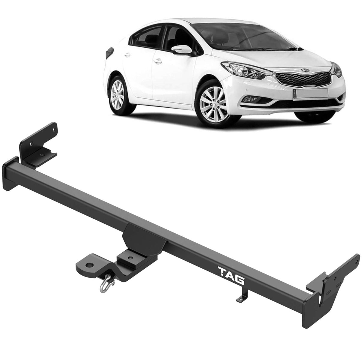TAG | Standard Duty Towbar & Universal Wiring Kit | KIA Cerato YD Sedan 2013–2018 | T2K618-K301