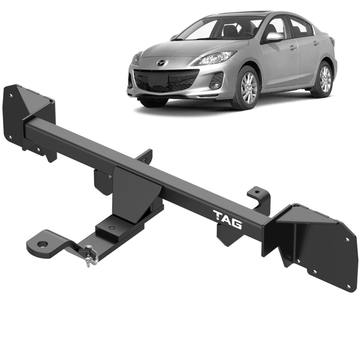 TAG | Standard Duty Towbar & Direct Fit Wiring Kit | Mazda 3 BL Sedan 2009–2014 | T2M554-K201
