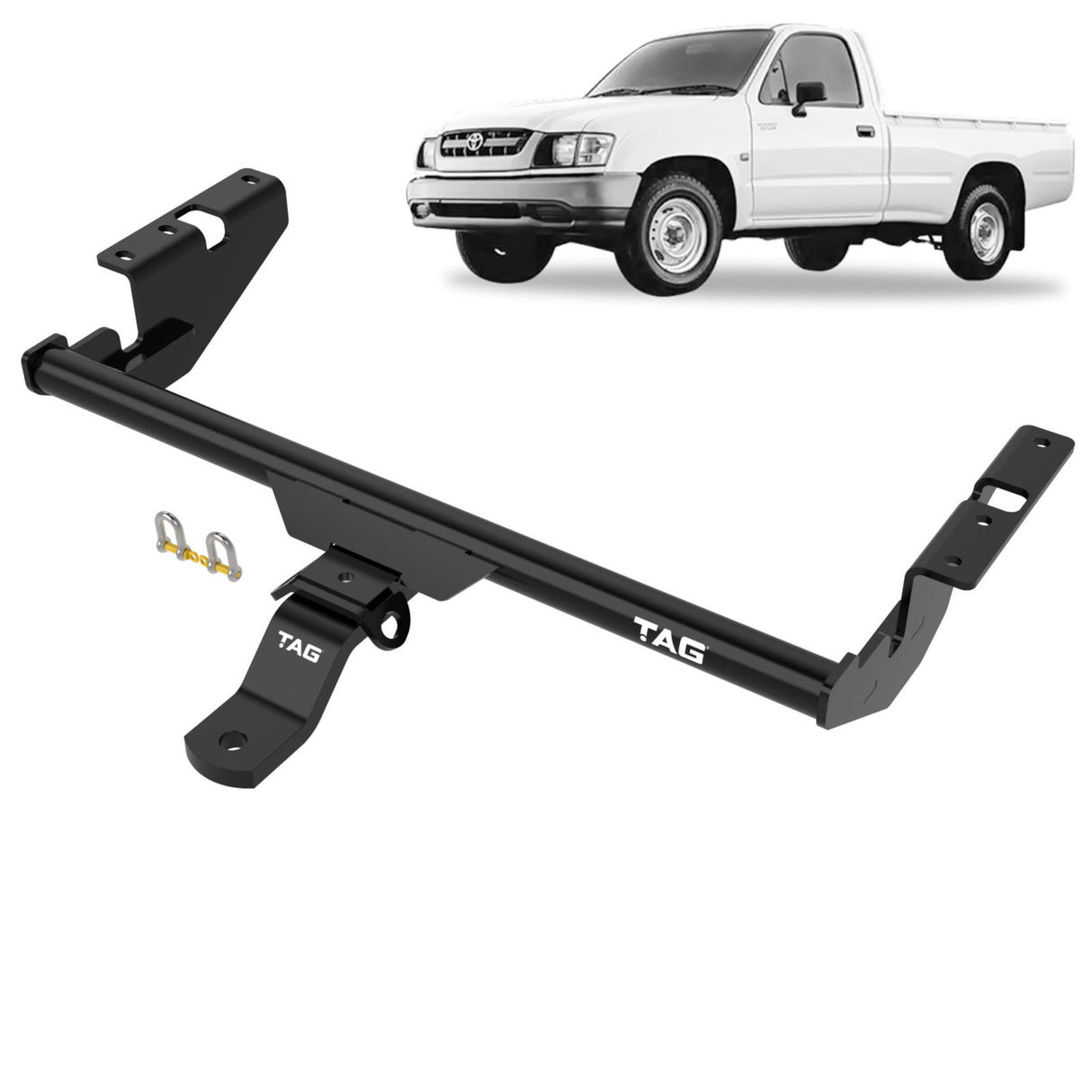 TAG | Standard Duty Towbar & Direct Fit Wiring Kit | Toyota Hilux 1982–2005 | T2T078-K201