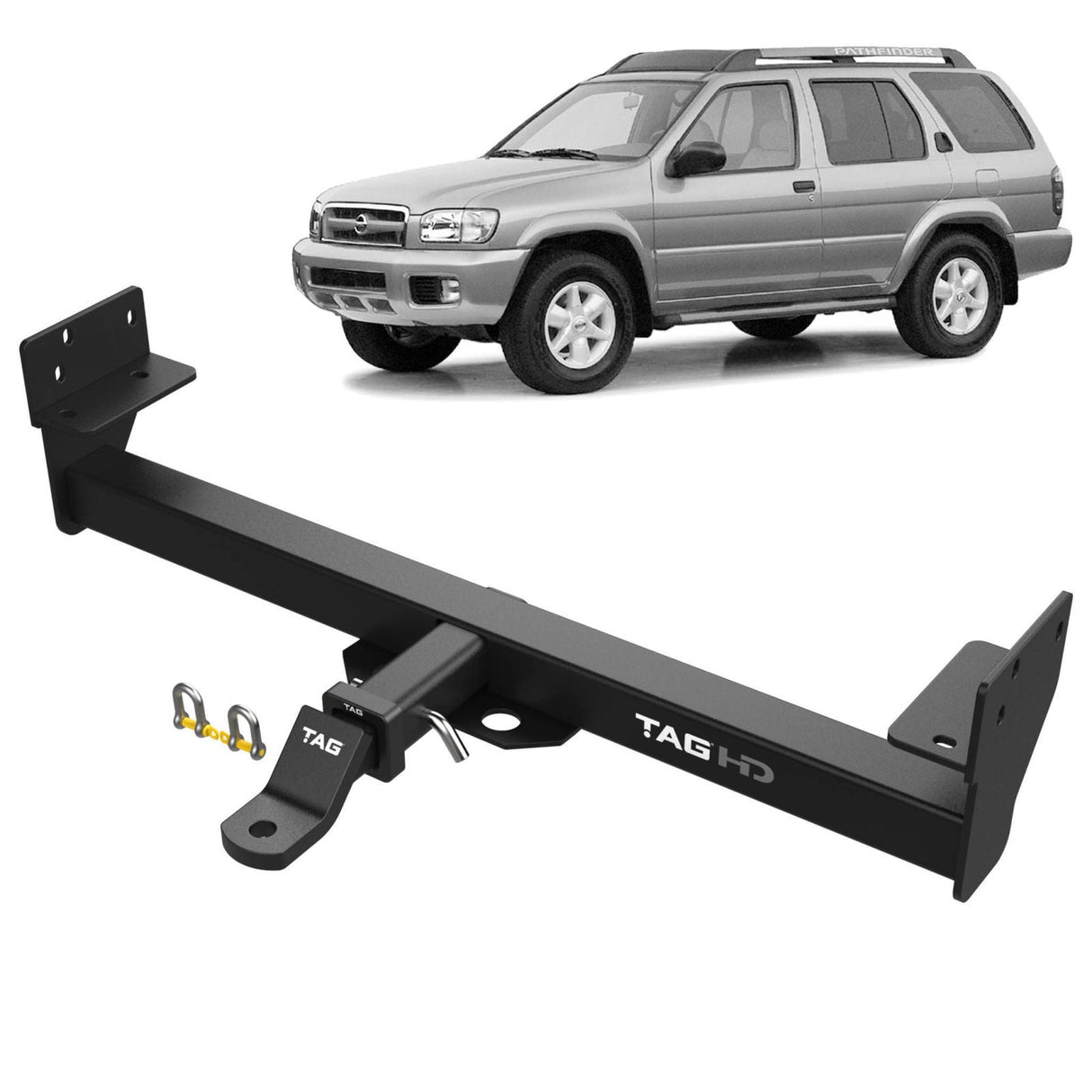 TAG | Heavy Duty Towbar & Universal Wiring Kit | Nissan Pathfinder R50 1995–2005 | T4D003-K301