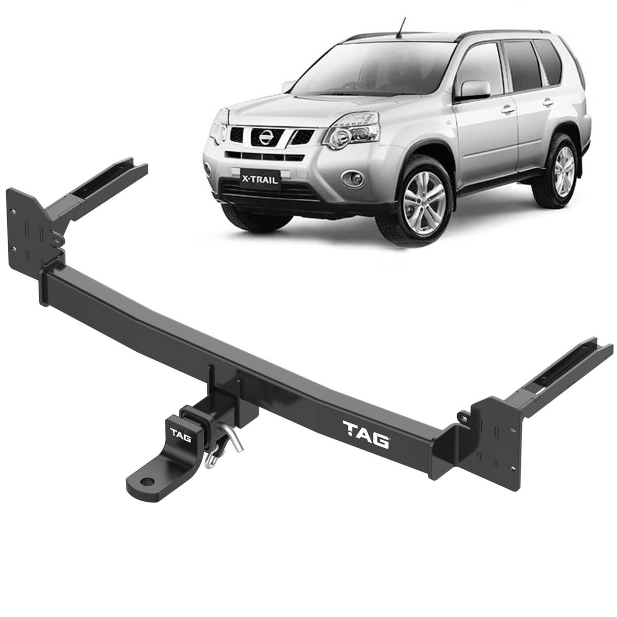 TAG | Heavy Duty Towbar & Direct Fit Wiring Kit | Nissan X-TRAIL T31 2007–2014 | T4D519-K201