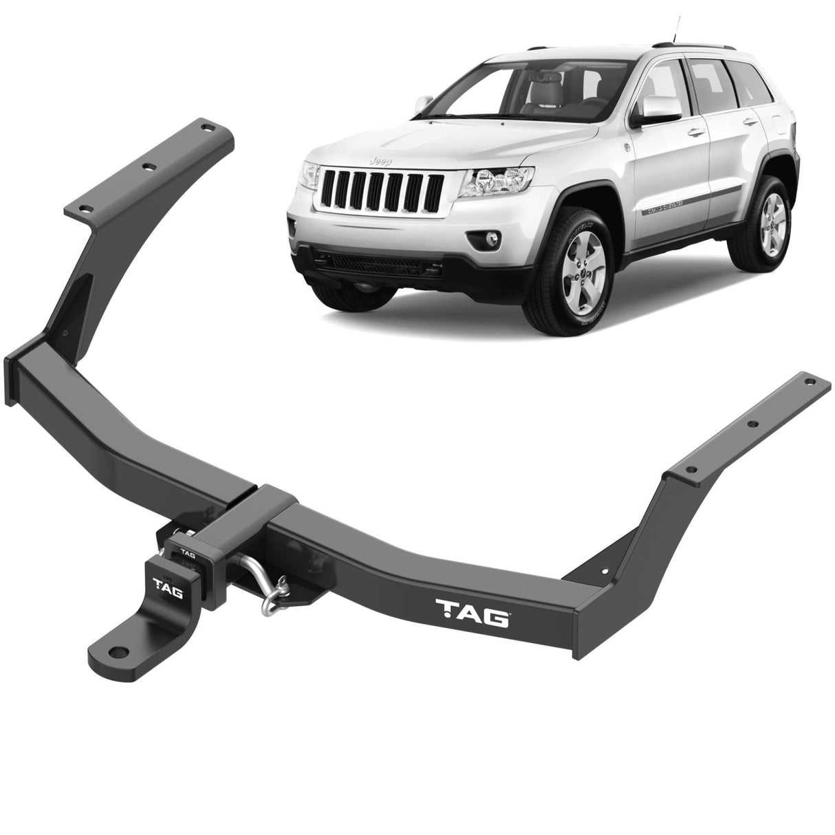 TAG | Heavy Duty Towbar & Universal Wiring Kit | Jeep Cherokee KK SUV Wagon 2008–2013 | T4P499-K301