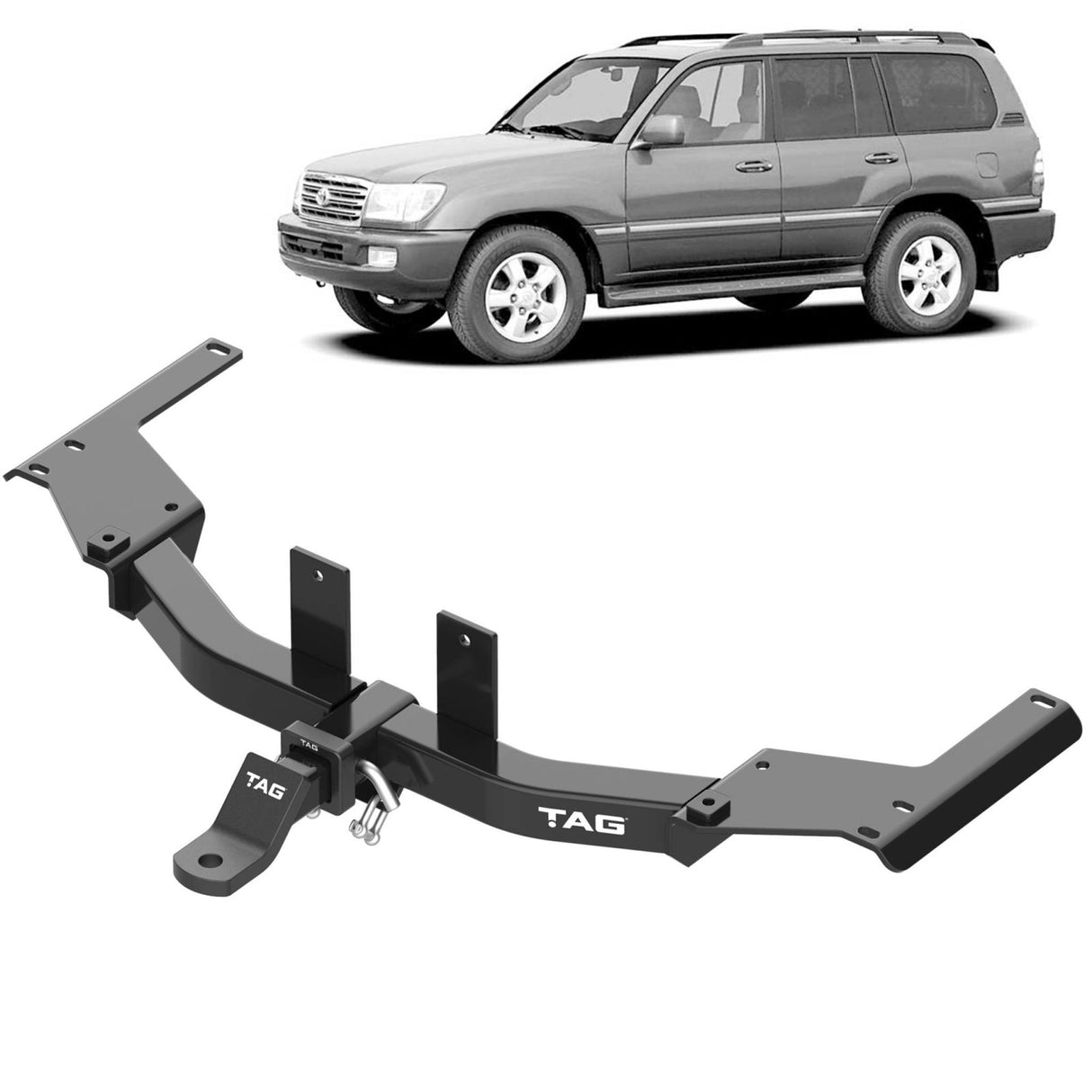 TAG | Heavy Duty Towbar & Wiring Harness | Toyota Landcruiser 105 Series 6 Cyl 1998–2007 | T4T483-K201