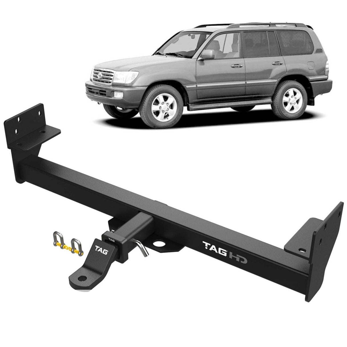 TAG - Toyota Landcruiser 100 Series (1998 - 2007), Lexus LX (1998 - 2008) Heavy Duty Towbar & Direct Fit Wiring