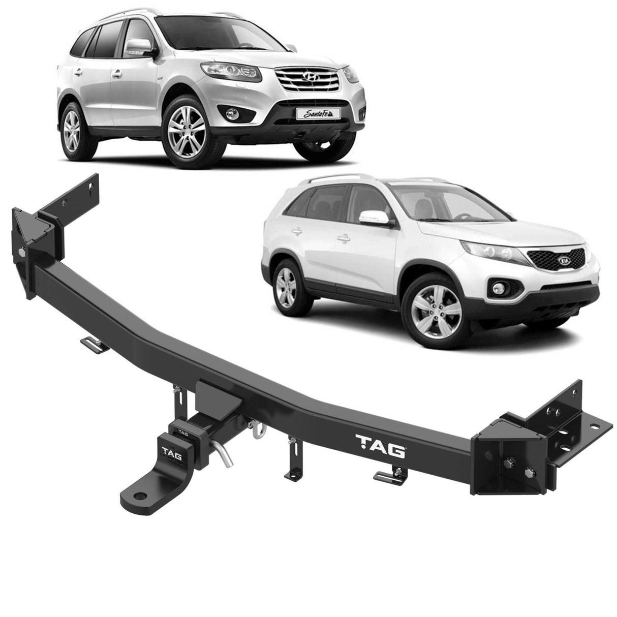 TAG - Hyundai Santa Fe CM Series (2006 - 2012) Heavy Duty Towbar & Direct Fit Wiring