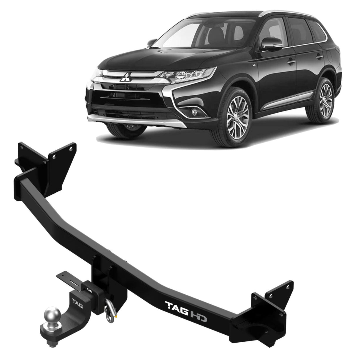 TAG - Mitsubishi Outlander (2012 - 2021) Heavy Duty Towbar & Direct Fit Wiring Kit