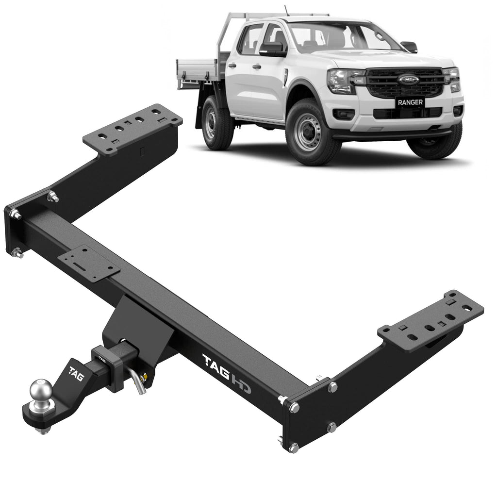 TAG | Heavy Duty Towbar | Ford Ranger & VW Amarok Extended Tray PY NF 2022–ON | T7F840