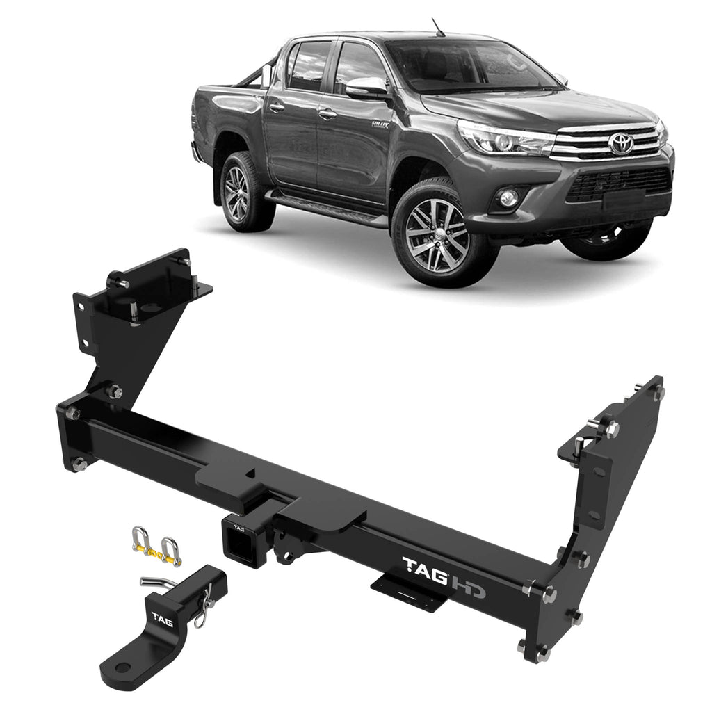 TAG - Toyota Hilux (2015 - on) Styleside Models with Rear Bumper Step Heavy Duty Towbar