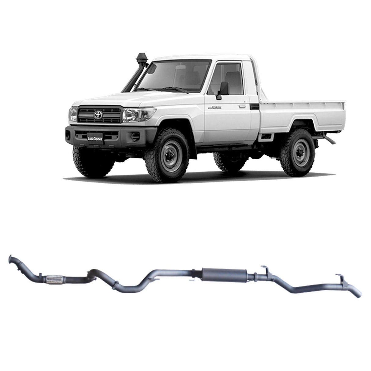 Redback Extreme Duty - Toyota Landcruiser 79 Series Single Cab (2007 - 2016) Performance Exhaust System