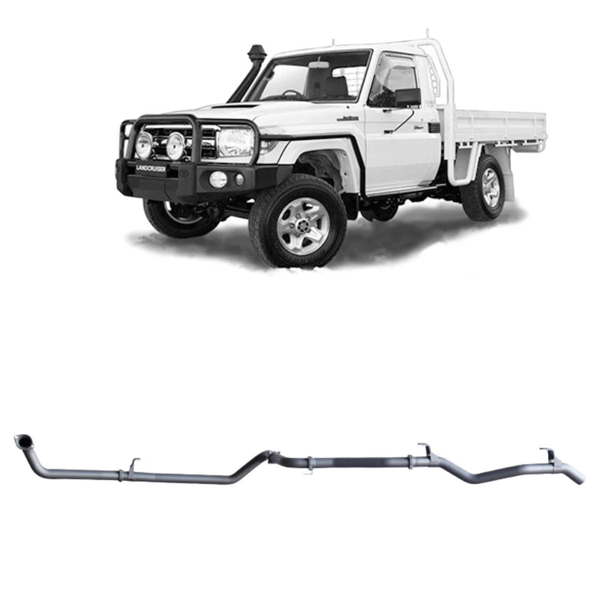Redback Extreme Duty - Toyota Landcruiser 79 Series (2001 - 2007) 4.2L TD Performance Exhaust System