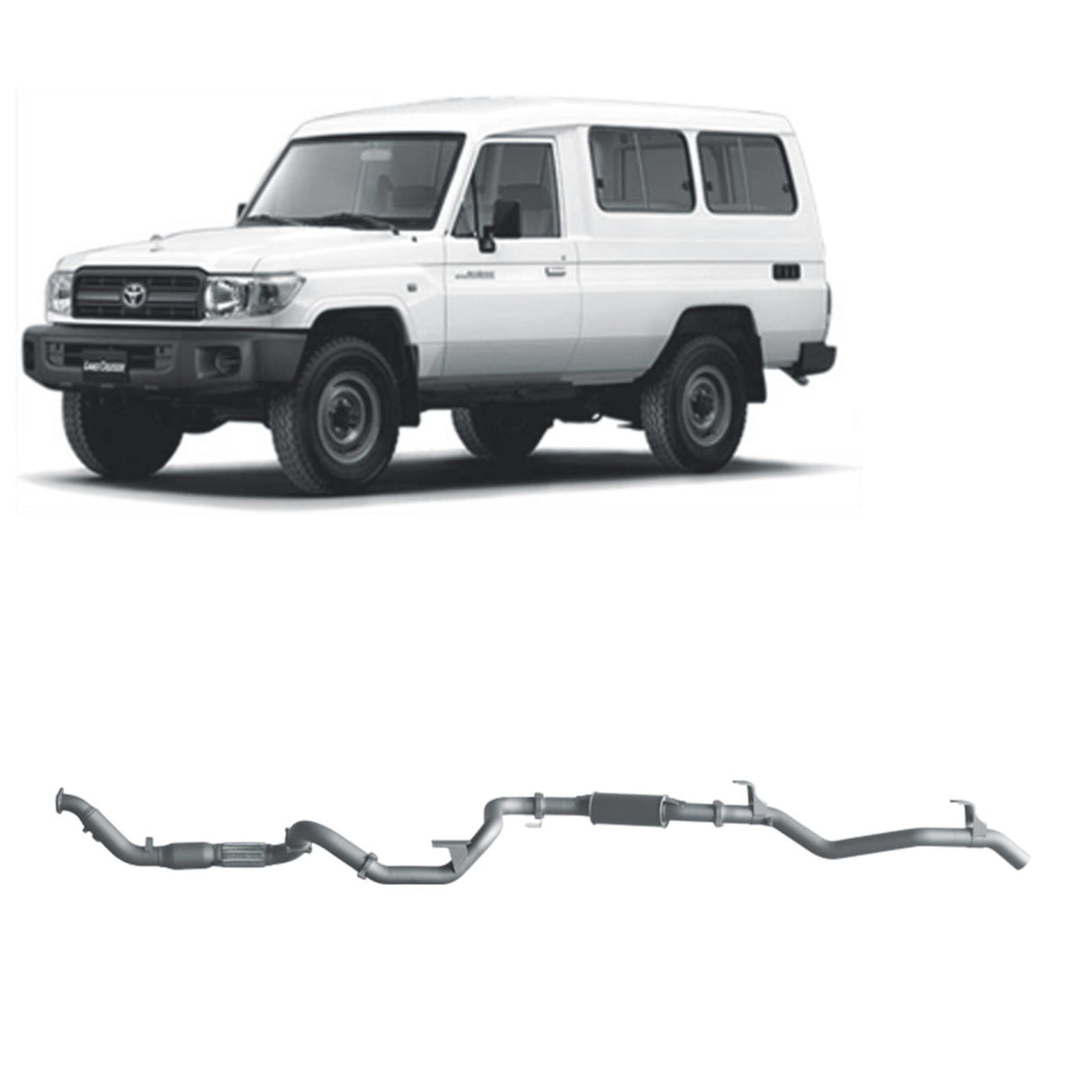 Redback Extreme Duty - Toyota Landcruiser 78 Series (2001 - 2007) 4.2L TD Performance Exhaust