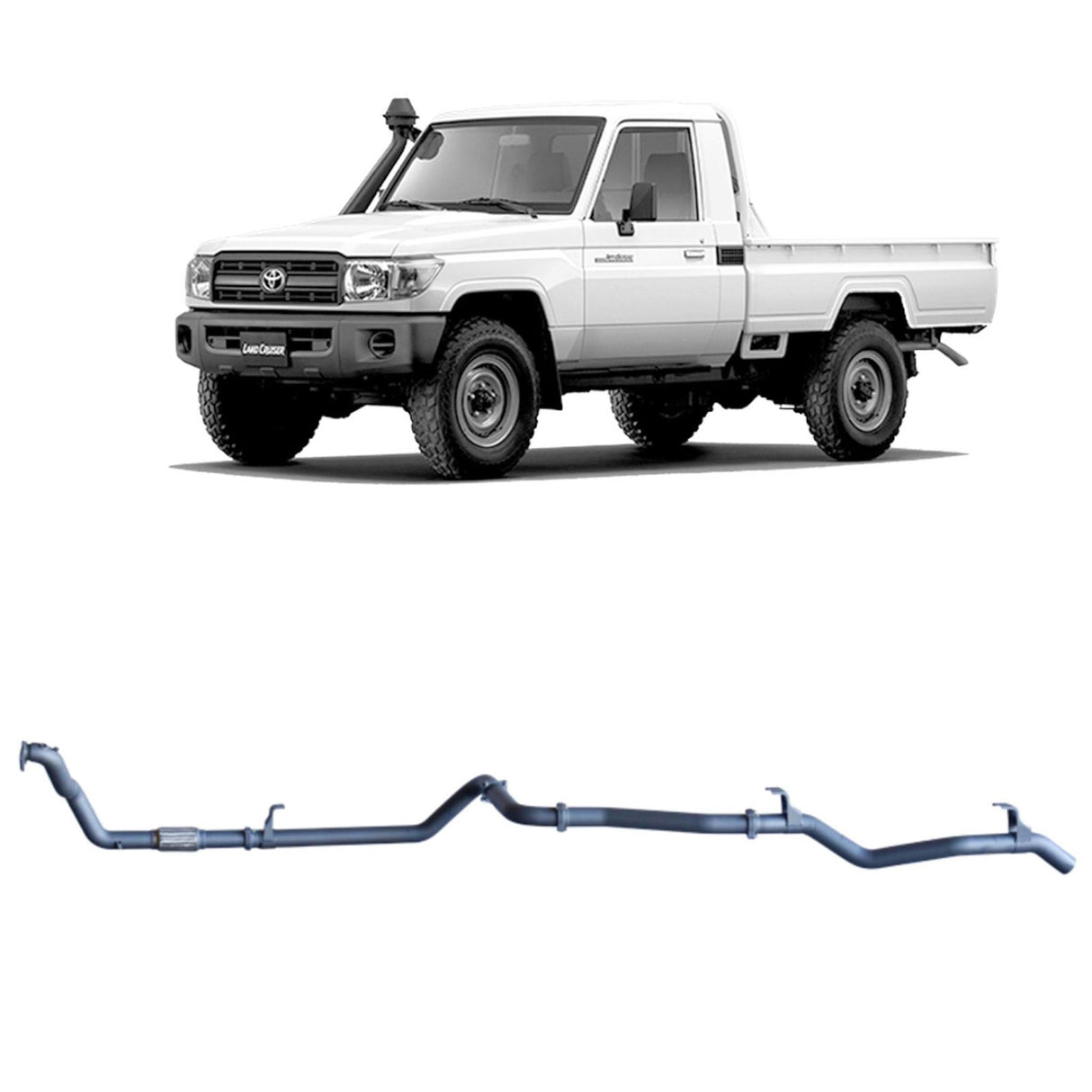 Redback Extreme Duty - Toyota Landcruiser 79 Series (1999 - 2007) 4.2L 1HZ Performance Exhaust