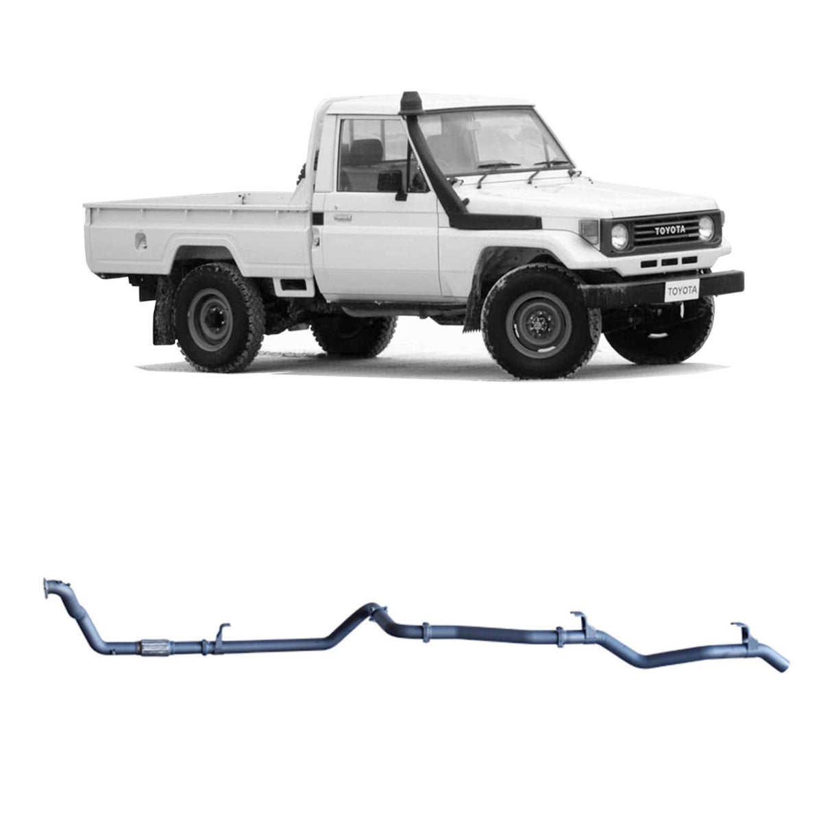 Redback Extreme Duty - Toyota Landcruiser 75/78 Series (1990 - 1999) 4.2L Performance Exhaust System
