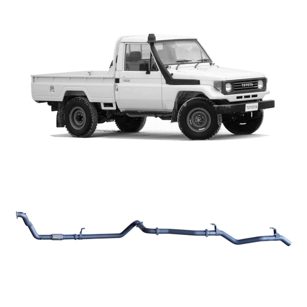 Redback Extreme Duty - Toyota Landcruiser 75/78 Series (1990 - 1999) 4.2L Performance Exhaust System
