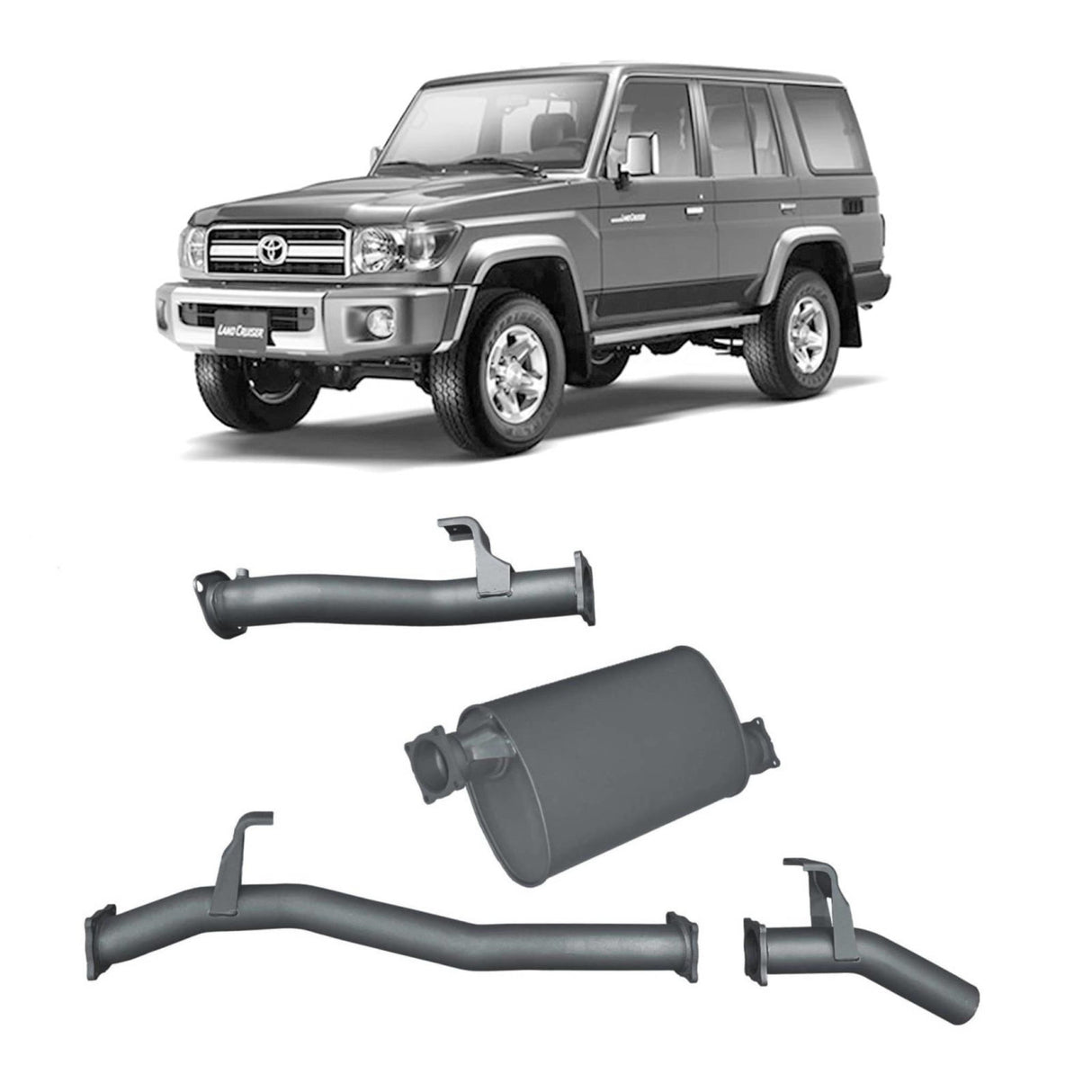 Redback Extreme Duty - Toyota Landcruiser 76 Series Wagon (2016 - On) Performance Exhaust System