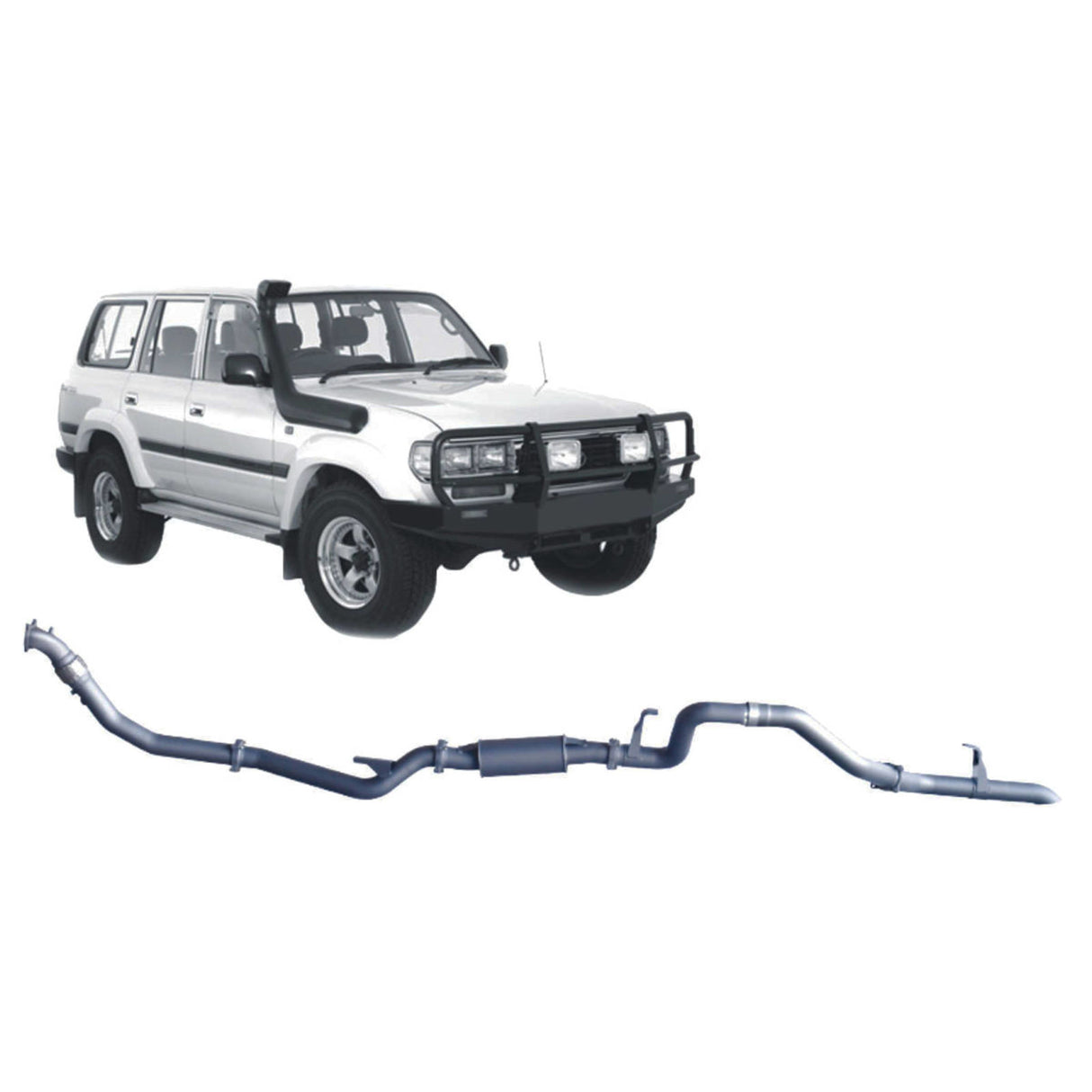 Redback Extreme Duty - Toyota Landcruiser 80 Series (1990 - 1998) 4.2L 1HD-T/FT Performance Exhaust