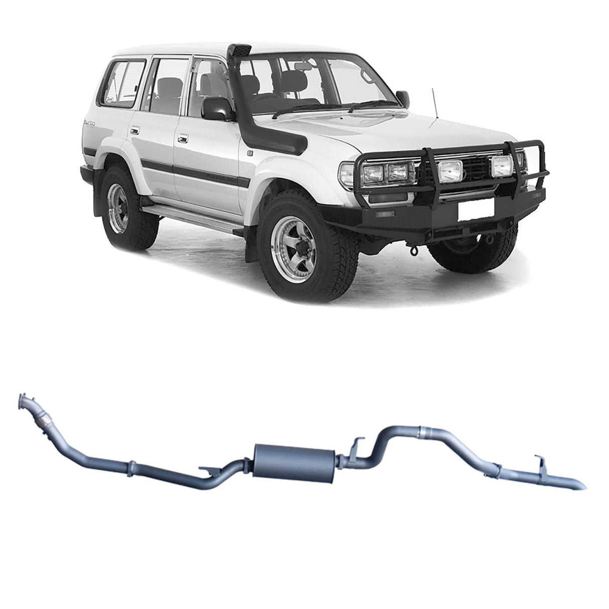 Redback Extreme Duty - Toyota Landcruiser 80 Series (1990 - 1998) Wagon 4.2L 1HZ Performance Exhaust