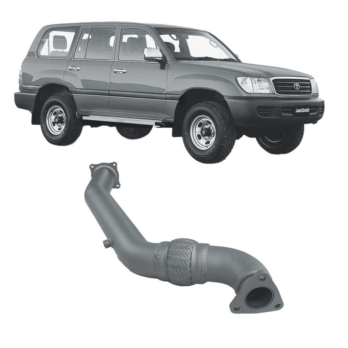 Redback Extreme Duty - Toyota Landcruiser 105 Series (1998 - 2007) Wagon Performance Exhaust