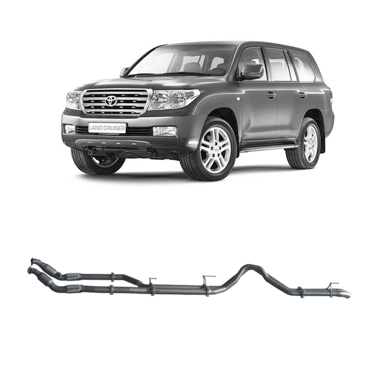 Redback Extreme Duty - Toyota Landcruiser 200 Series Wagon (2007 - 2015) 4.5L V8 Performance Exhaust System