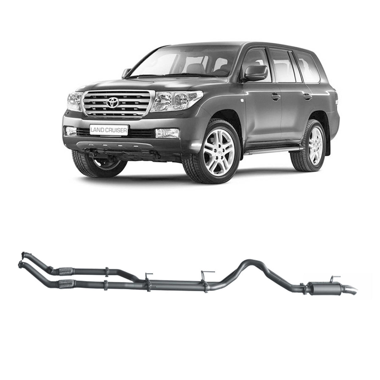 Redback Extreme Duty - Toyota Landcruiser 200 Series Wagon (2007 - 2015) 4.5L V8 Performance Exhaust System